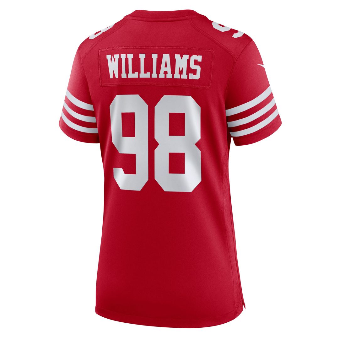 Mykel Williams San Francisco 49ers Nike Women's Team Game Jersey - Scarlet Official NFL Team Apparel Football Fan Gear