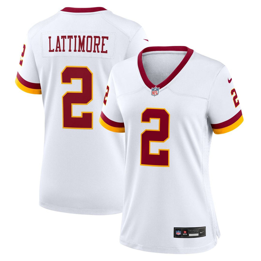 Marshon Lattimore Washington Commanders Nike Women's Game Super Bowl Era Jersey - White Official NFL Team Apparel Football Fan Gear