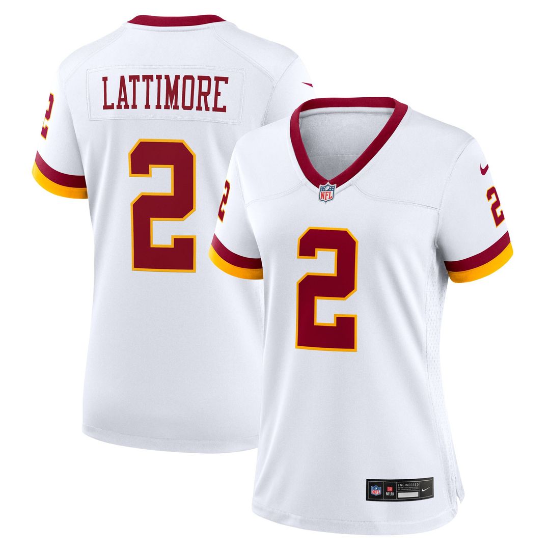 Marshon Lattimore Washington Commanders Nike Women's Game Super Bowl Era Jersey - White Official NFL Team Apparel Football Fan Gear
