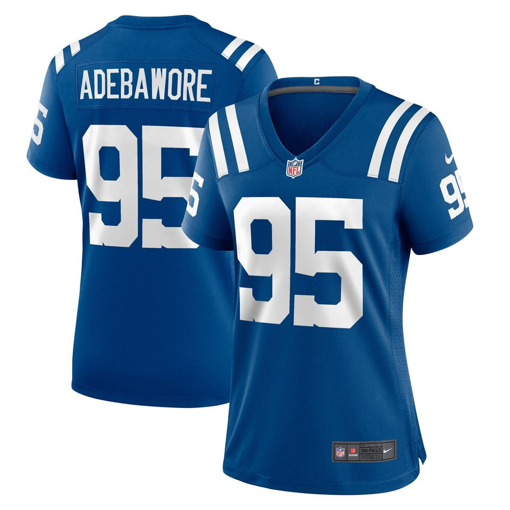 Adetomiwa Adebawore Indianapolis Colts Nike Women's Team Game Jersey - Royal Official NFL Team Apparel Football Fan Gear