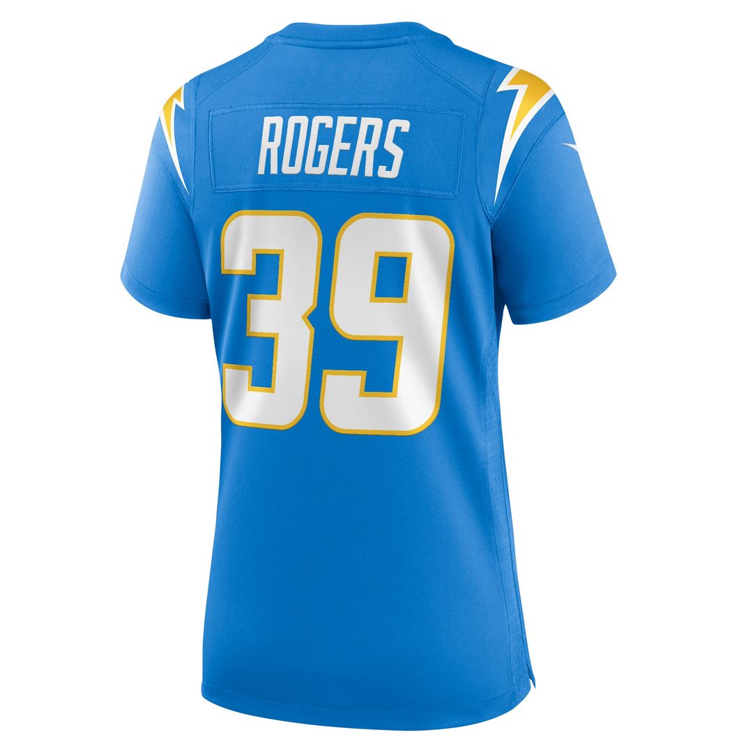 Eric Rogers Los Angeles Chargers Nike Women's Team Game Jersey - Powder Blue Official NFL Team Apparel Football Fan Gear