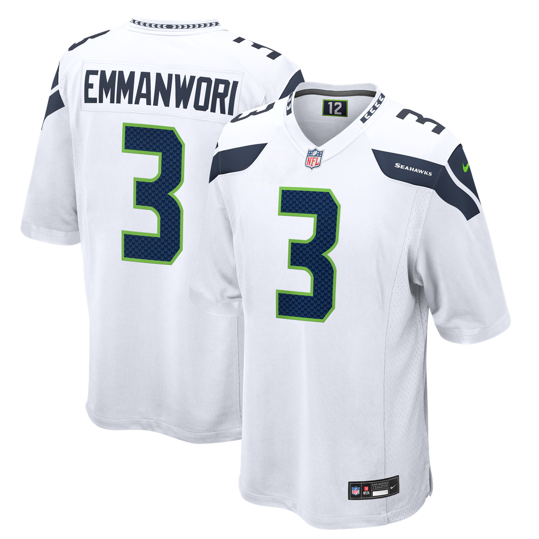 Nick Emmanwori Seattle Seahawks Nike Game Jersey - White Official NFL Team Apparel Football Fan Gear
