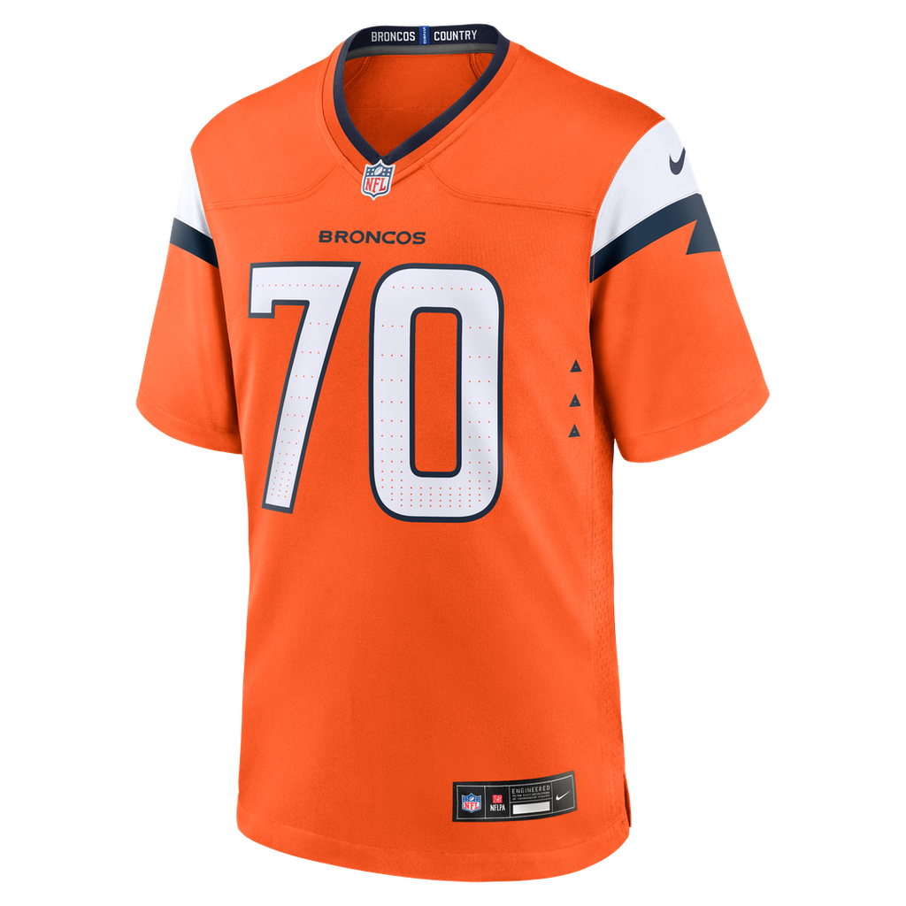 Marques Cox Denver Broncos Nike Team Game Jersey - Orange Official NFL Team Apparel Football Fan Gear