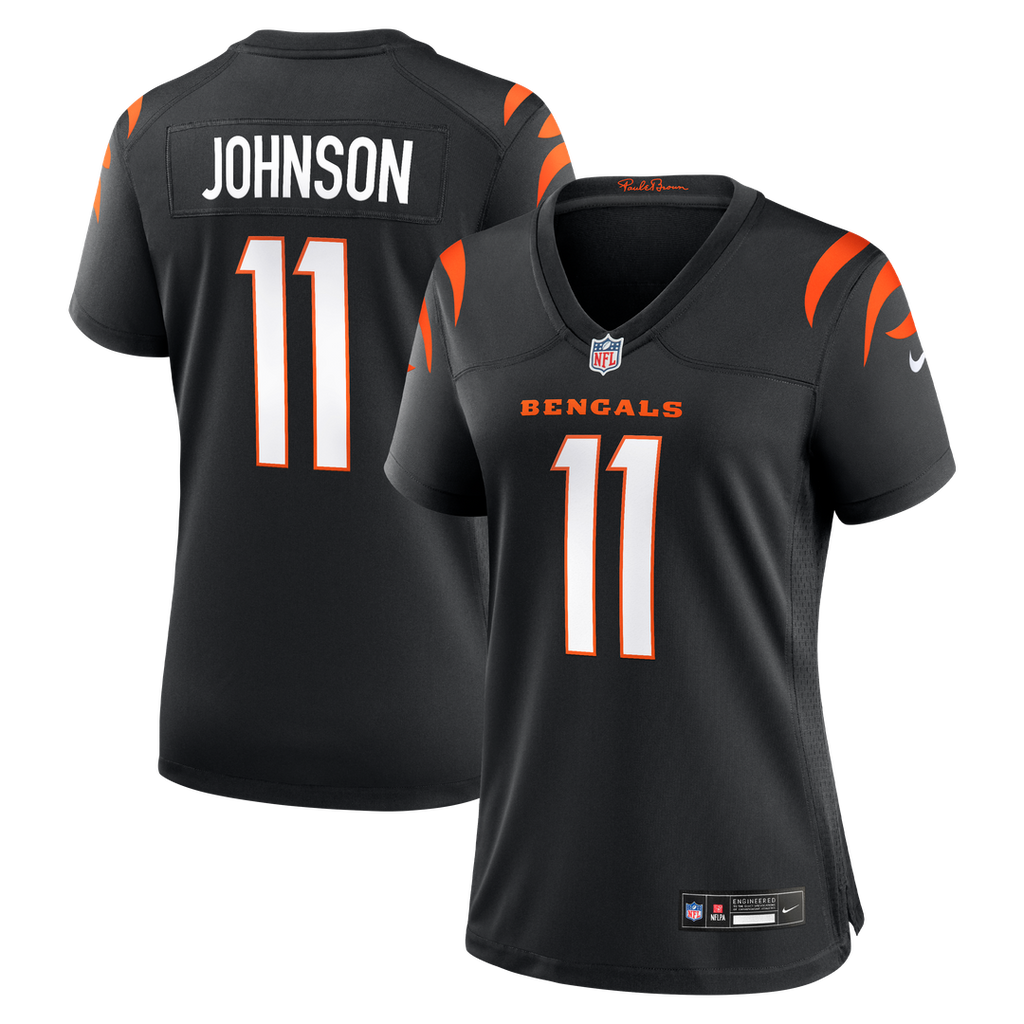 Josh Johnson Cincinnati Bengals Nike Women's Team Game Jersey - Black Official NFL Team Apparel Football Fan Gear