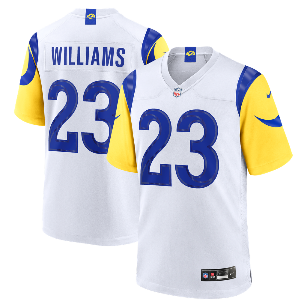 Kyren Williams Los Angeles Rams Nike White Game Player Jersey - White Official NFL Team Apparel Football Fan Gear