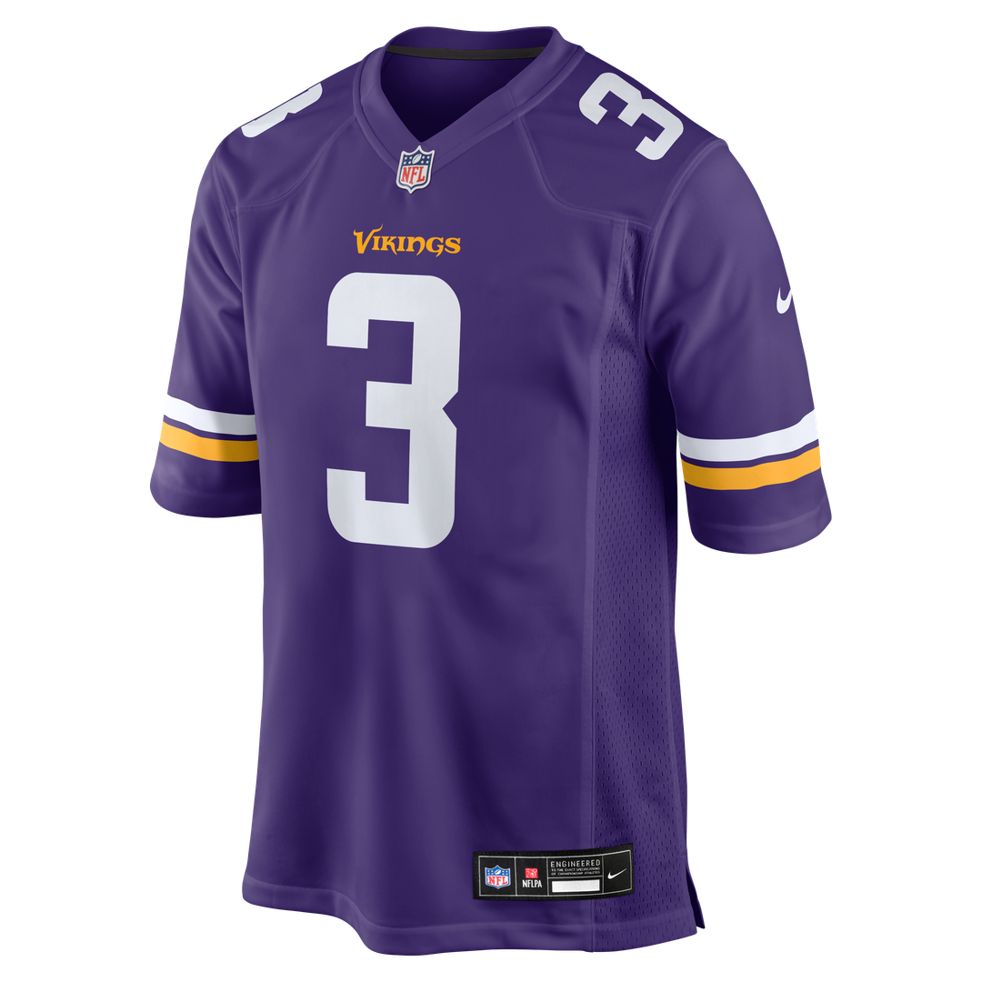 Jordan Addison Minnesota Vikings Nike Game Jersey - Purple Official NFL Team Apparel Football Fan Gear