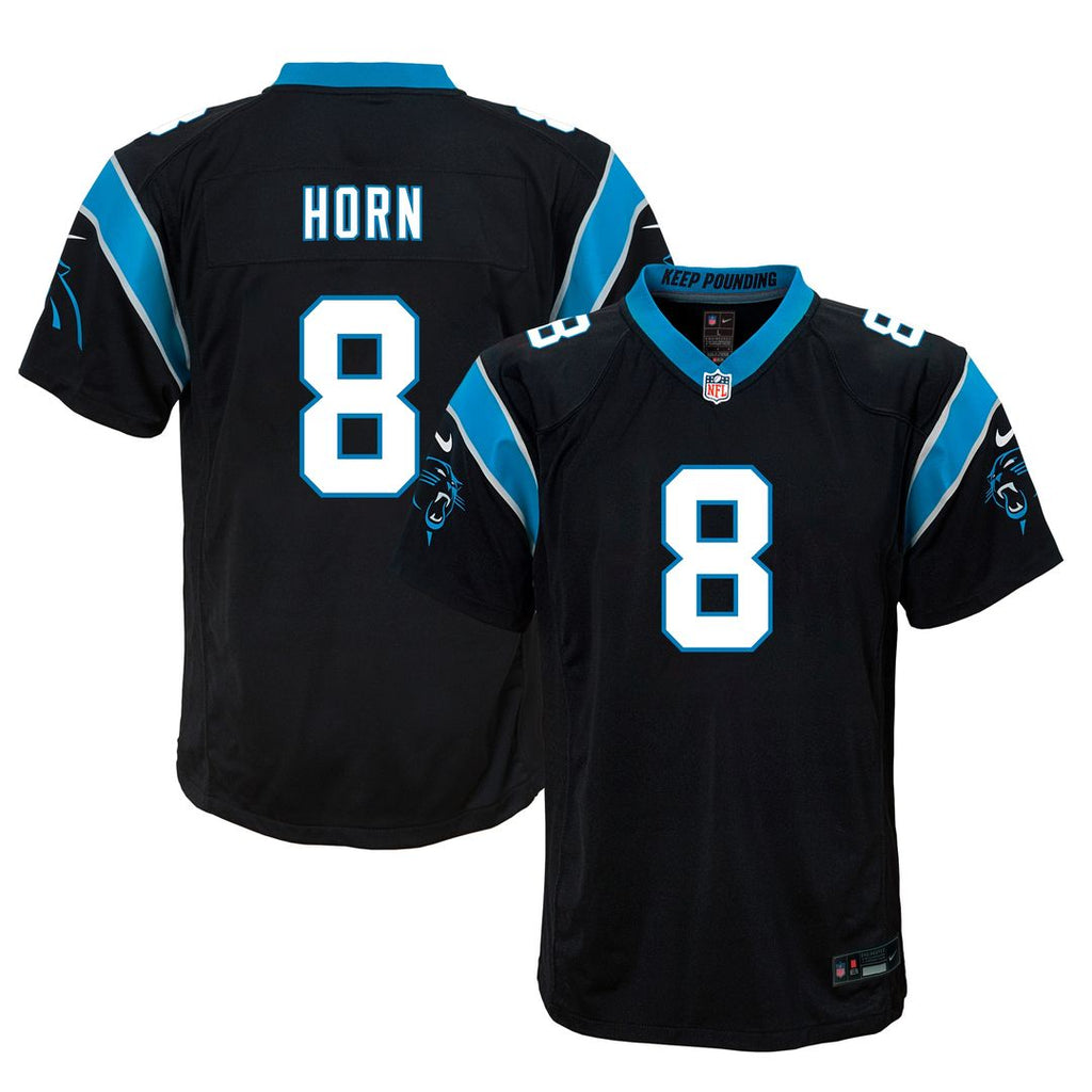 Jaycee Horn Carolina Panthers Nike Youth Game Jersey - Black Official NFL Team Apparel Football Fan Gear