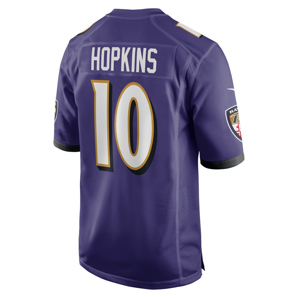 DeAndre Hopkins Baltimore Ravens Nike Team Game Jersey - Purple Official NFL Team Apparel Football Fan Gear