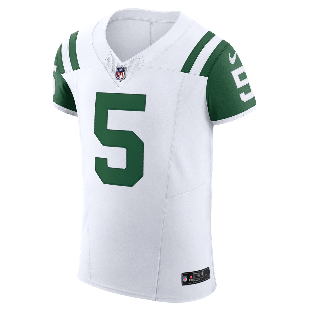 Garrett Wilson New York Jets Nike Classic Alternate Vapor F.U.S.E. Elite Jersey - White Official NFL Team Apparel Football Fan Gear