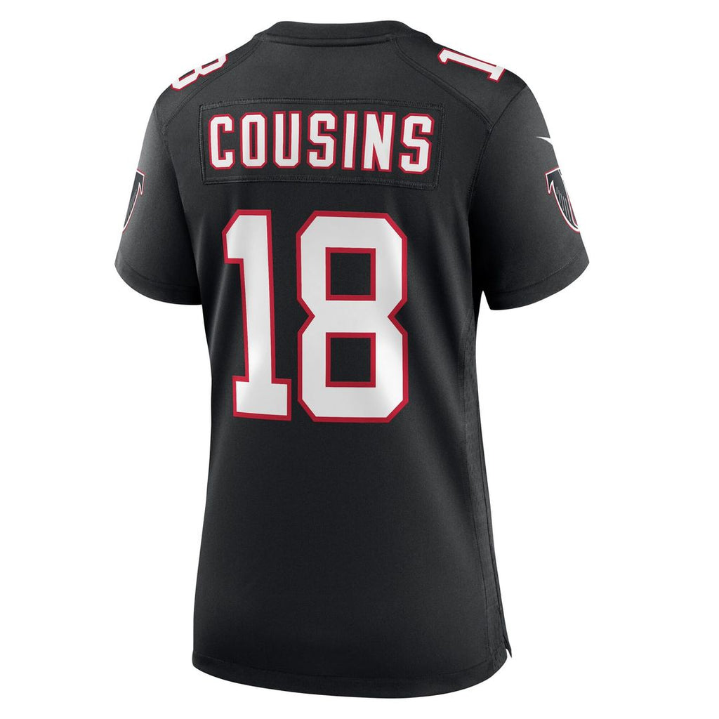 Kirk Cousins Atlanta Falcons Nike Women's Alternate Game Jersey - Black Official NFL Team Apparel Football Fan Gear