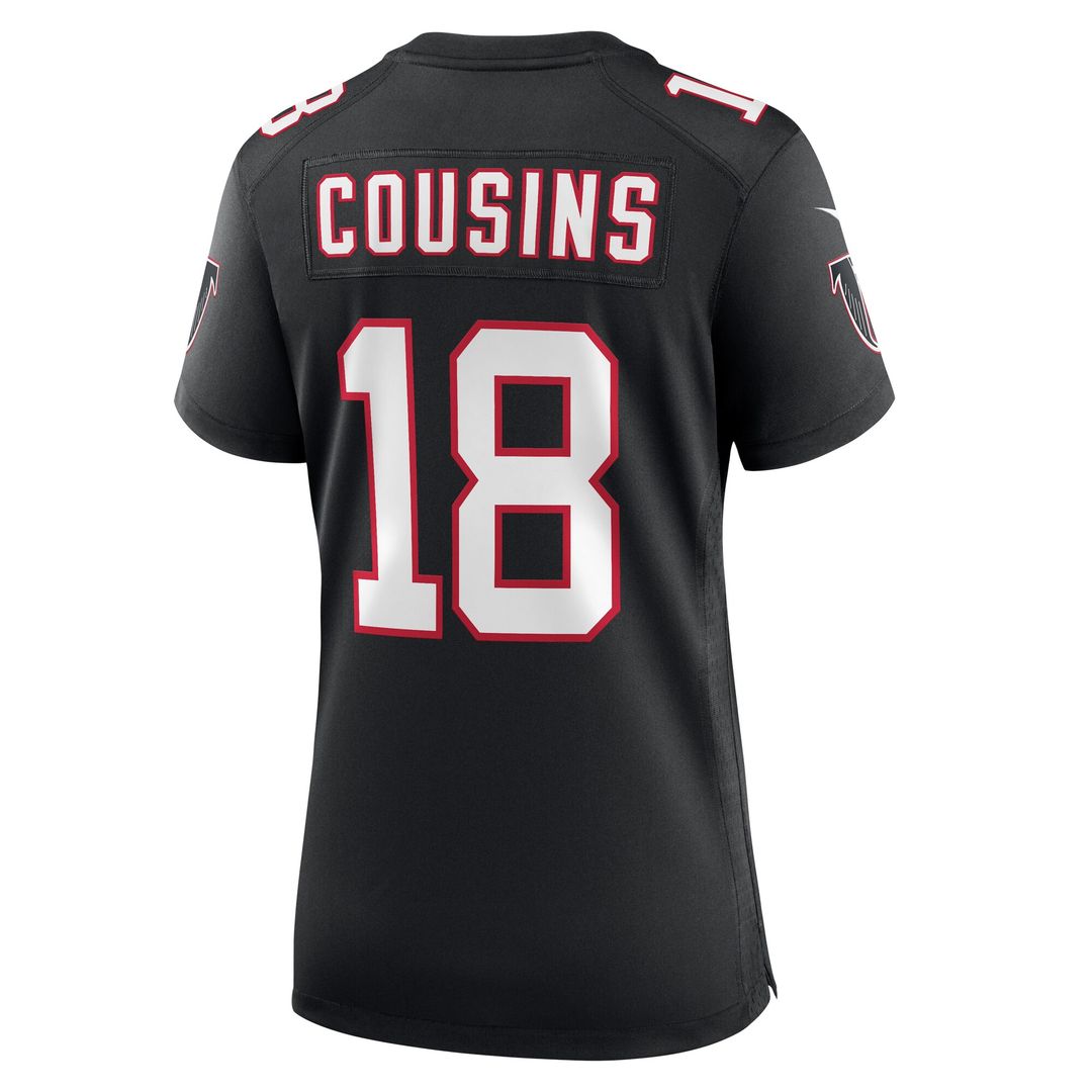 Kirk Cousins Atlanta Falcons Nike Women's Alternate Game Jersey - Black Official NFL Team Apparel Football Fan Gear