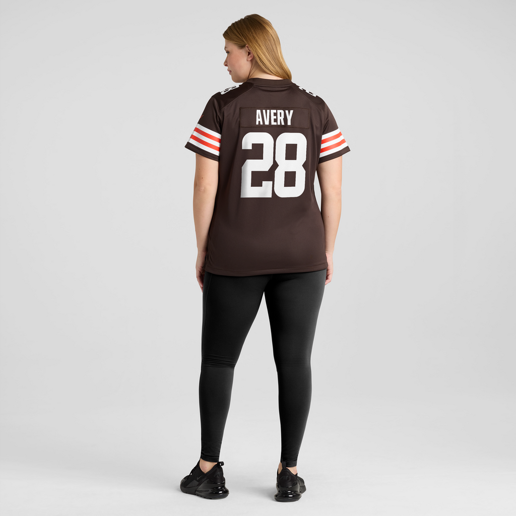 Tre Avery Cleveland Browns Nike Women's Team Game Jersey - Brown Official NFL Team Apparel Football Fan Gear