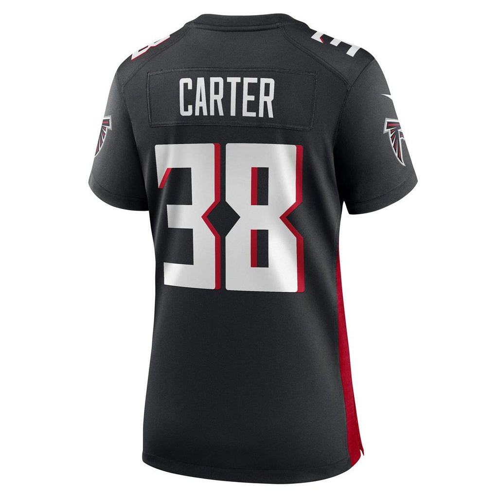 Nathan Carter Atlanta Falcons Nike Women's Team Game Jersey - Black Official NFL Team Apparel Football Fan Gear