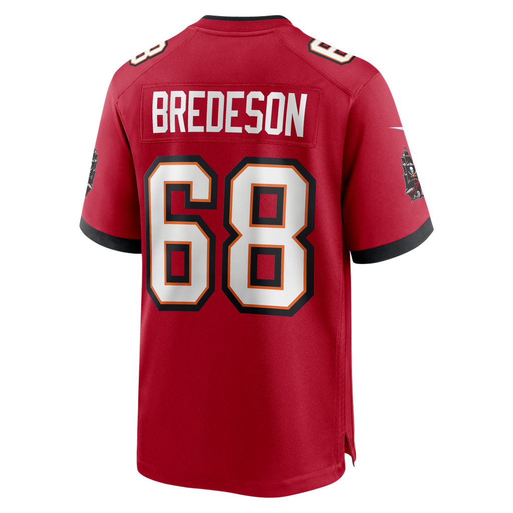 Ben Bredeson Tampa Bay Buccaneers Nike Game Jersey - Red Official NFL Team Apparel Football Fan Gear