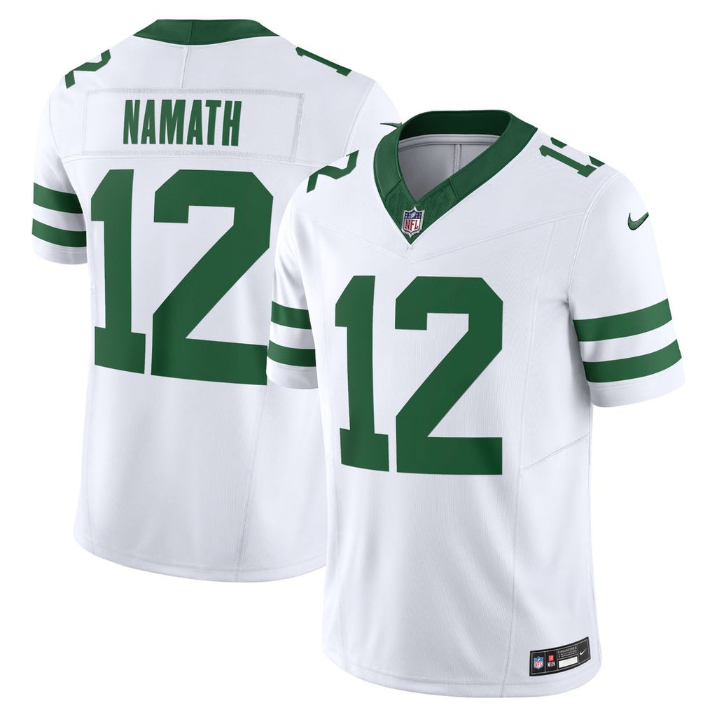 Joe Namath New York Jets Nike Vapor F.U.S.E. Limited Jersey - Legacy White Official NFL Team Apparel Football Fan Gear