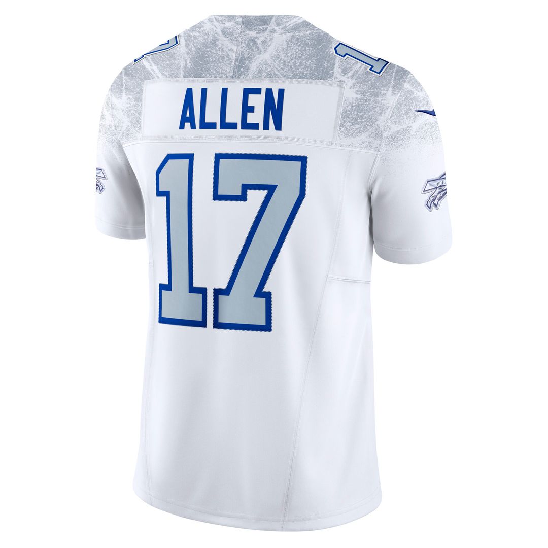 Josh Allen Buffalo Bills Nike 2025 Rivalries Collection Stitched Limited Jersey - White Official NFL Team Apparel Football Fan Gear