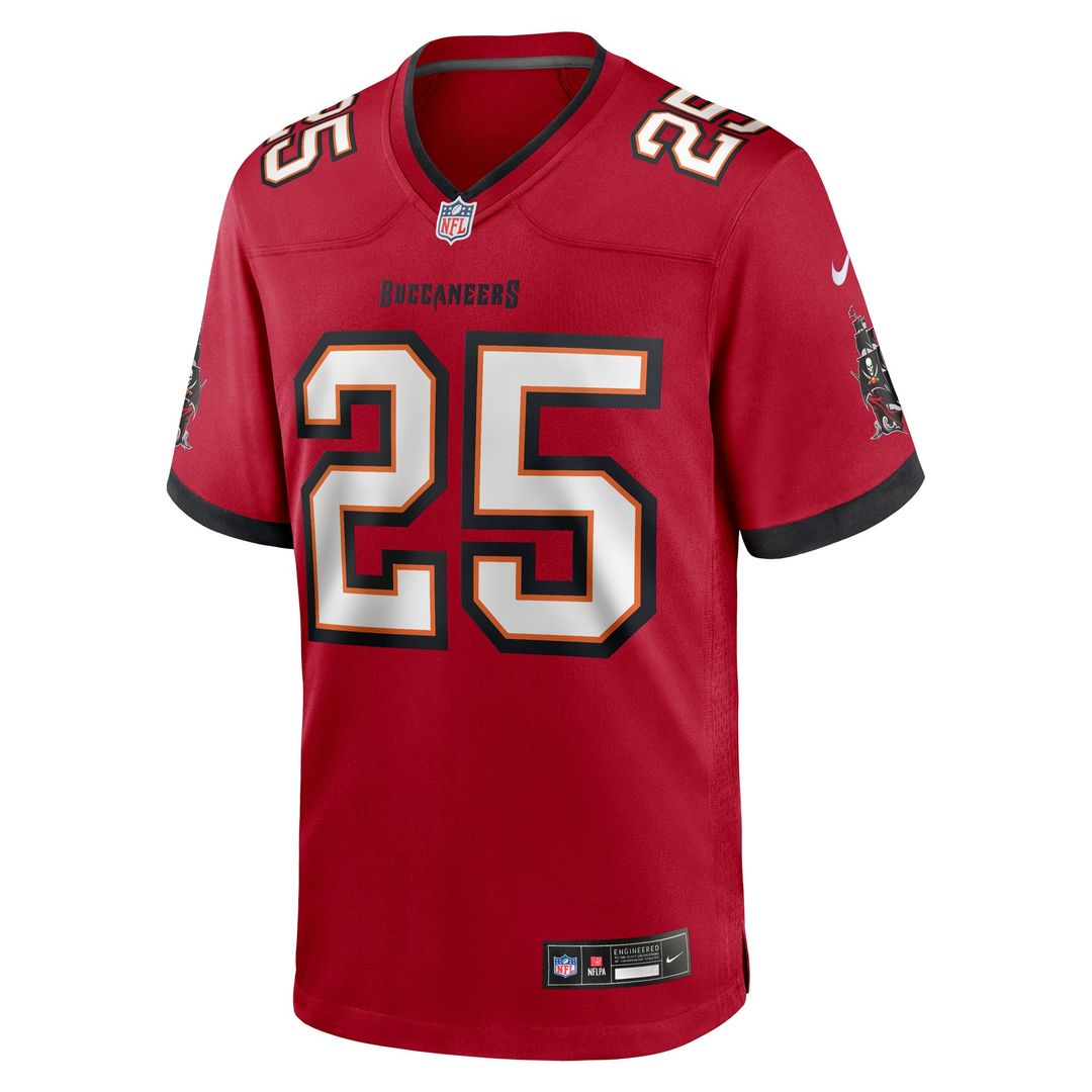 Jacob Parrish Tampa Bay Buccaneers Nike Team Game Jersey - Red Official NFL Team Apparel Football Fan Gear