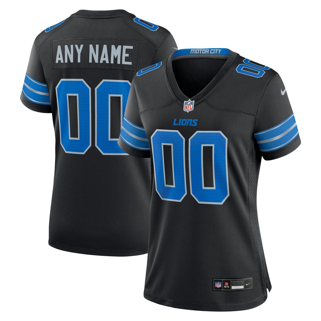 Detroit Lions Nike Women's Alternate Custom Game Jersey - Blue Official NFL Team Apparel Football Fan Gear
