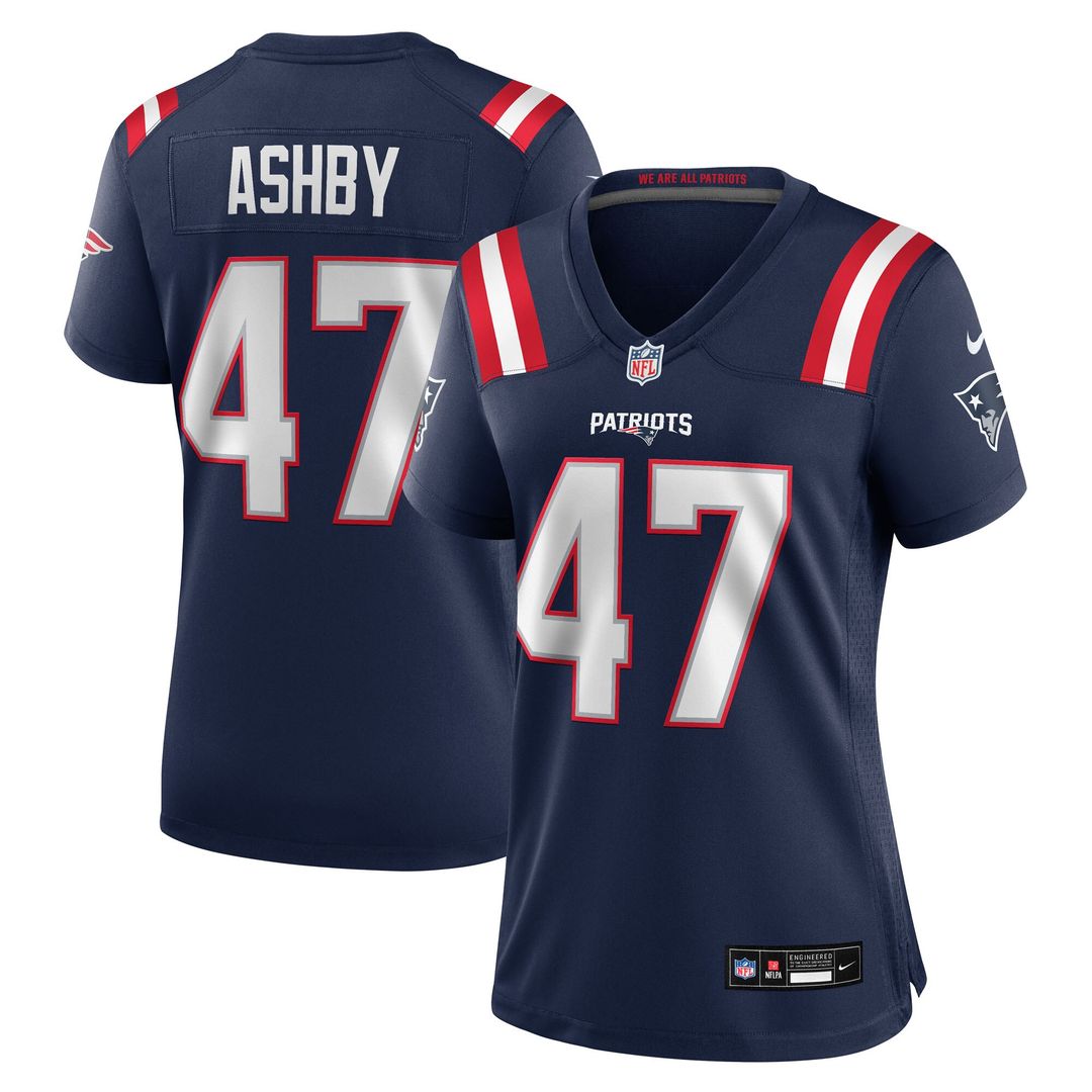 Julian Ashby New England Patriots Nike Women's Team Game Jersey - Navy Official NFL Team Apparel Football Fan Gear