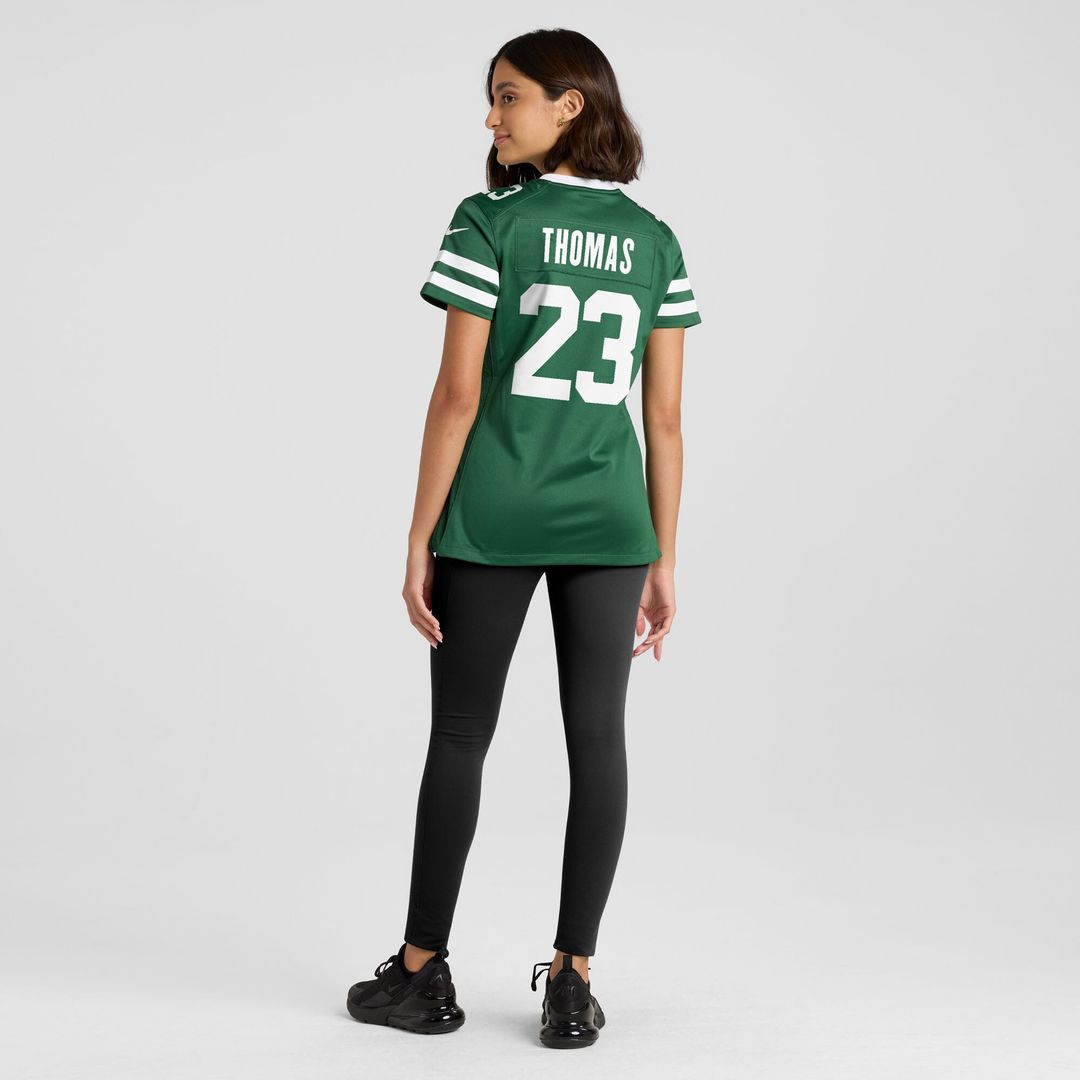 Azareye'h Thomas New York Jets Nike Women's Team Game Jersey - Legacy Green Official NFL Team Apparel Football Fan Gear