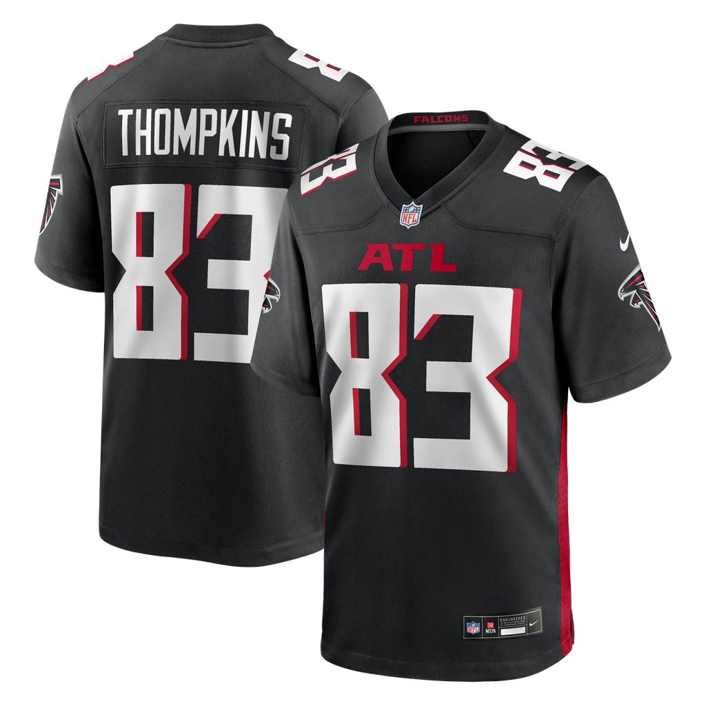 Deven Thompkins Atlanta Falcons Nike Team Game Jersey - Black Official NFL Team Apparel Football Fan Gear