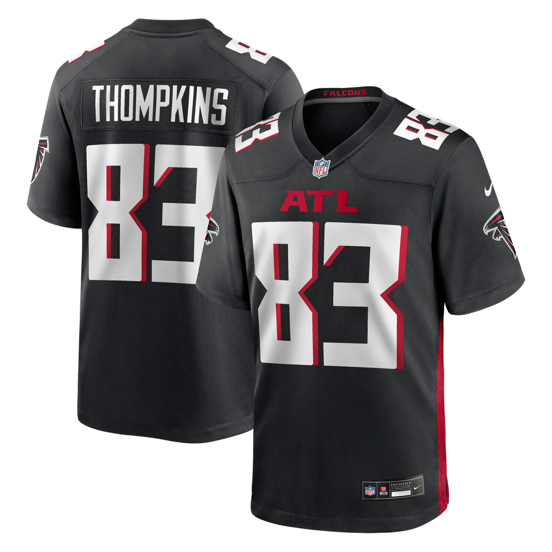 Deven Thompkins Atlanta Falcons Nike Team Game Jersey - Black Official NFL Team Apparel Football Fan Gear