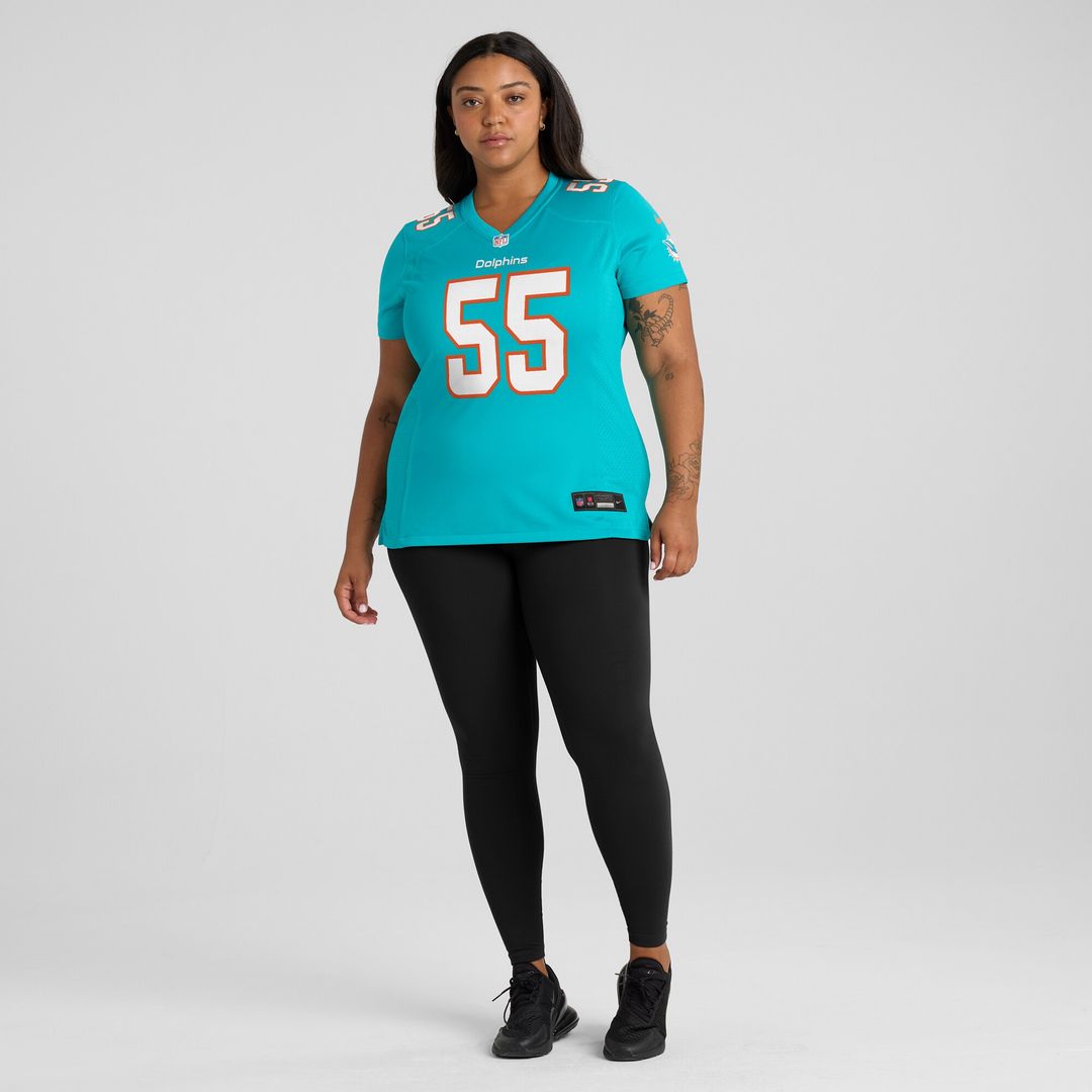 Aaron Brewer Miami Dolphins Nike Women's Game Jersey - Aqua Official NFL Team Apparel Football Fan Gear