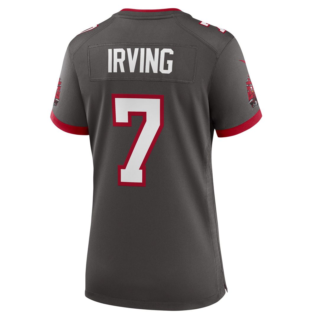 Bucky Irving Tampa Bay Buccaneers Nike Women's Alternate Game Jersey - Pewter Official NFL Team Apparel Football Fan Gear