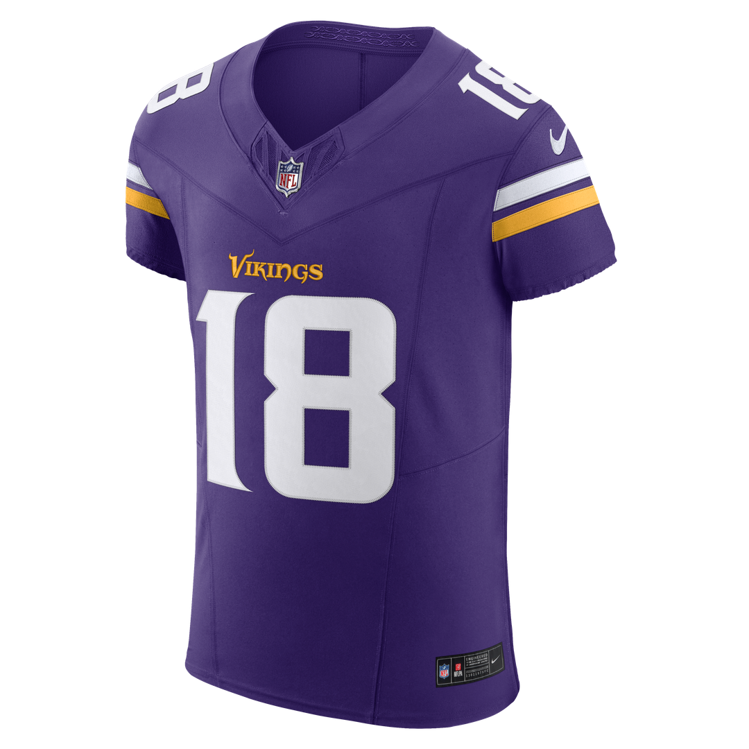 Justin Jefferson Minnesota Vikings Nike Vapor F.U.S.E. Elite Jersey - Purple Official NFL Team Apparel Football Fan Gear