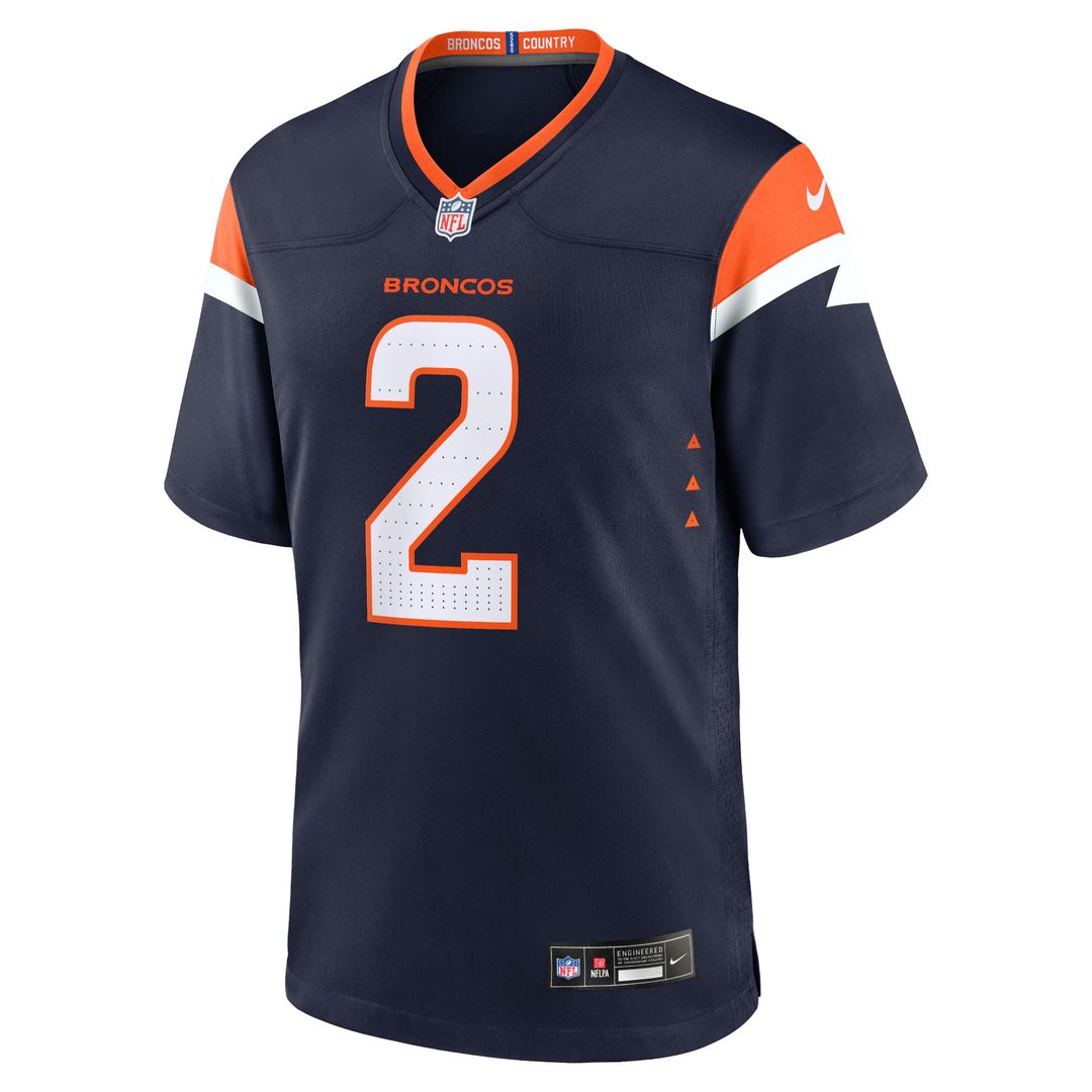 Patrick Surtain II Denver Broncos Nike Alternate Game Jersey - Navy Official NFL Team Apparel Football Fan Gear