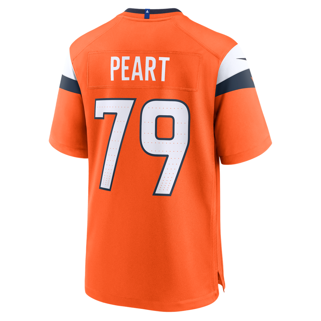 Matt Peart Denver Broncos Nike Team Game Jersey - Orange Official NFL Team Apparel Football Fan Gear