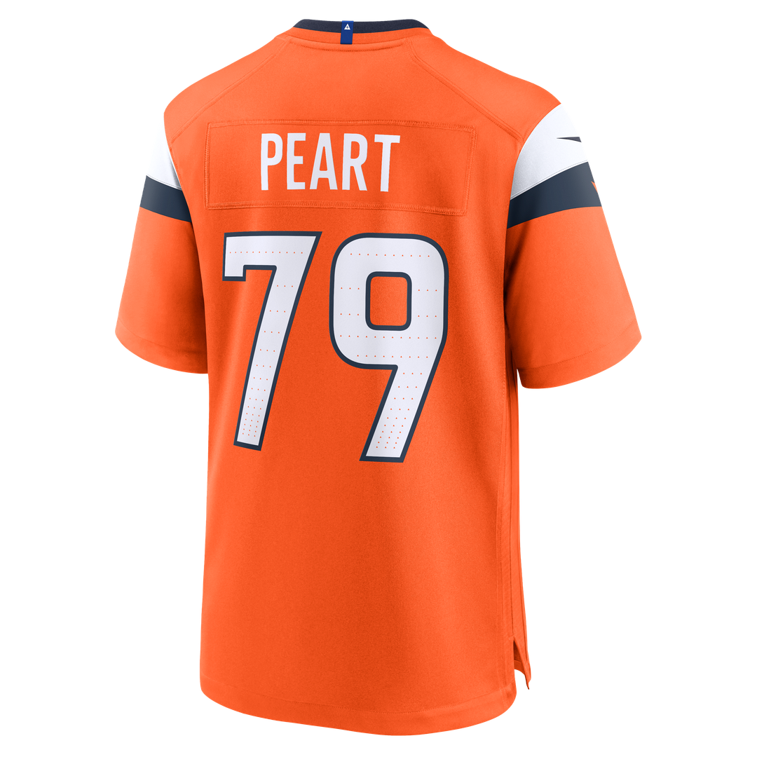 Matt Peart Denver Broncos Nike Team Game Jersey - Orange Official NFL Team Apparel Football Fan Gear