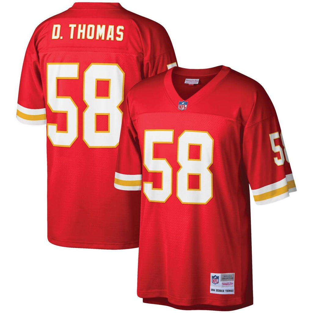 Derrick Thomas Kansas City Chiefs Mitchell & Ness Legacy Replica Jersey - Red Official NFL Team Apparel Football Fan Gear