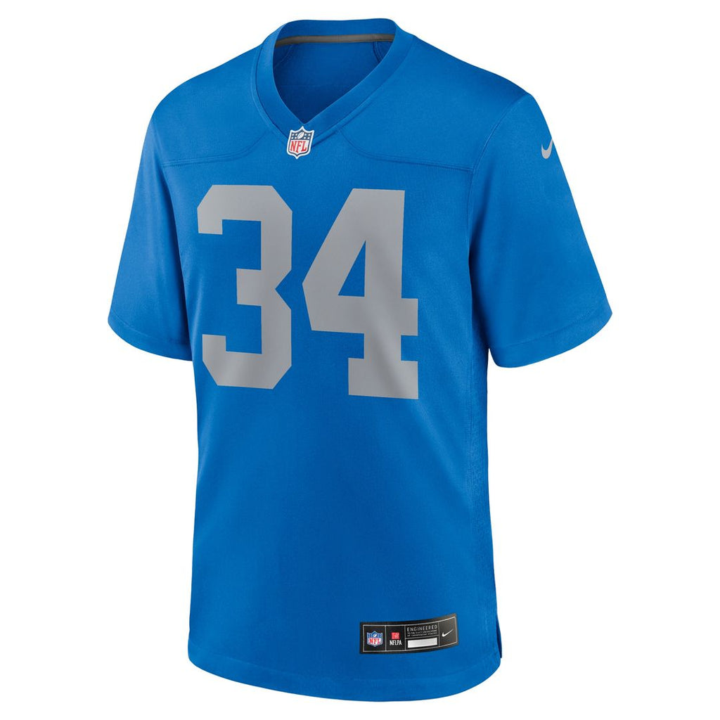 Alex Anzalone Detroit Lions Nike Alternate Game Jersey - Blue Official NFL Team Apparel Football Fan Gear
