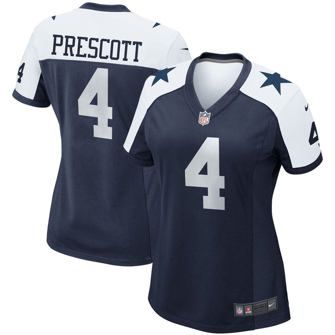 Dak Prescott Dallas Cowboys Nike Women's Team Game Jersey - White Official NFL Team Apparel Football Fan Gear