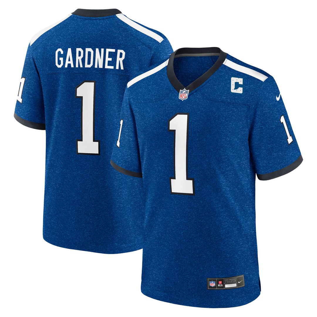 Ahmad Sauce Gardner Indianapolis Colts Nike Alternate 2 Indiana Nights Game Jersey - Heather Royal Official NFL Team Apparel Football Fan Gear
