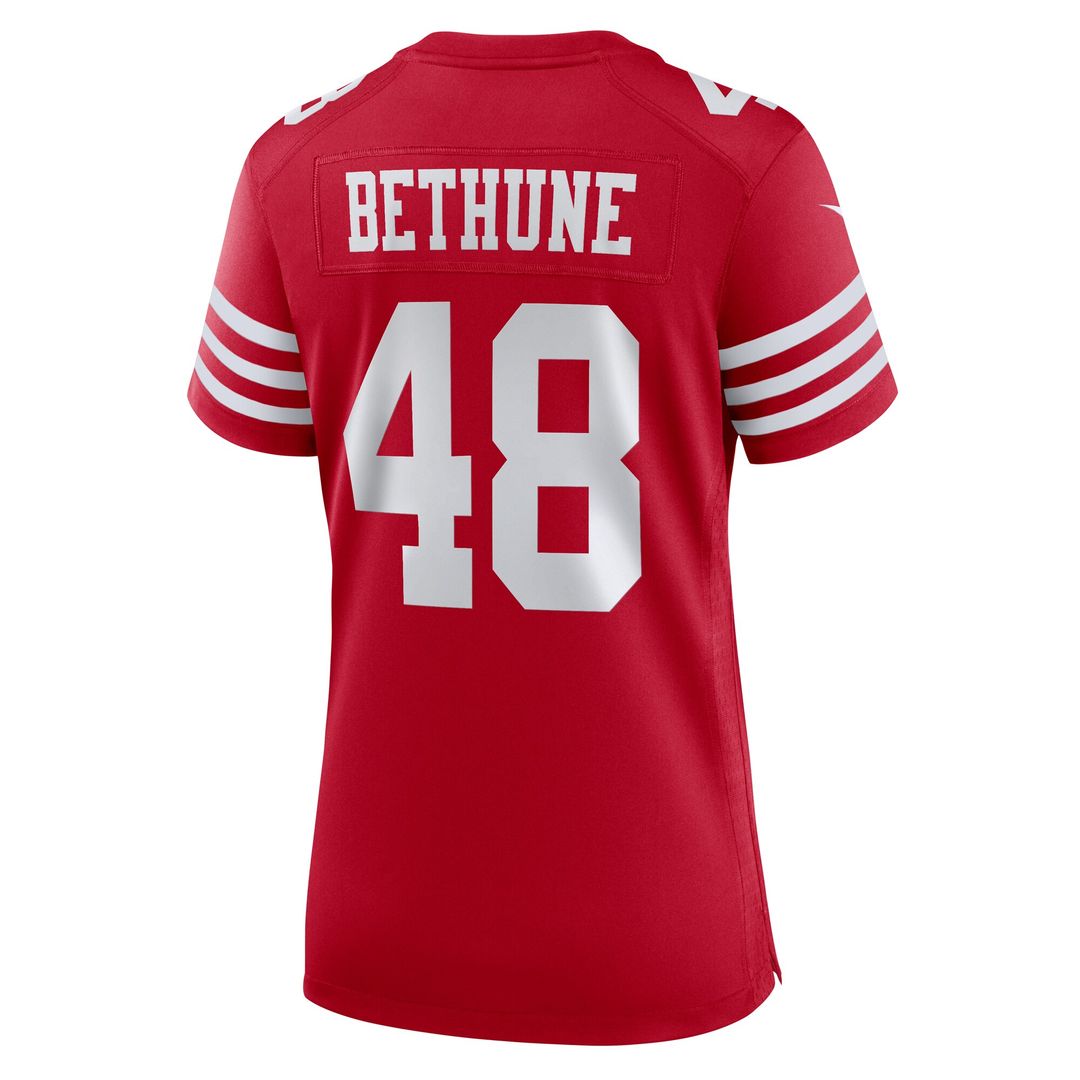 Tatum Bethune San Francisco 49ers Nike Women's Team Game Jersey - Scarlet Official NFL Team Apparel Football Fan Gear