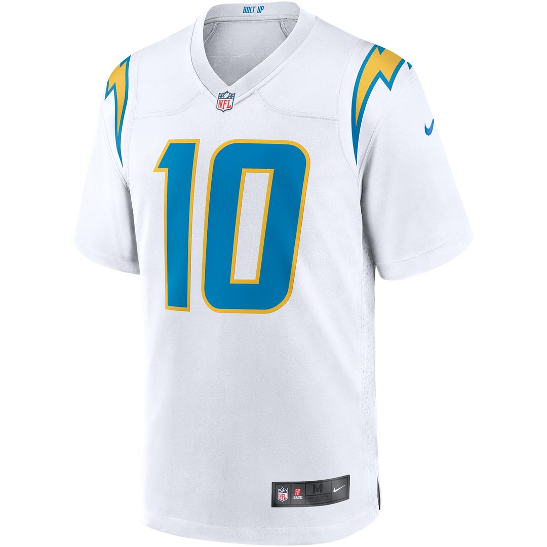Justin Herbert Los Angeles Chargers Nike Game Jersey - White Official NFL Team Apparel Football Fan Gear