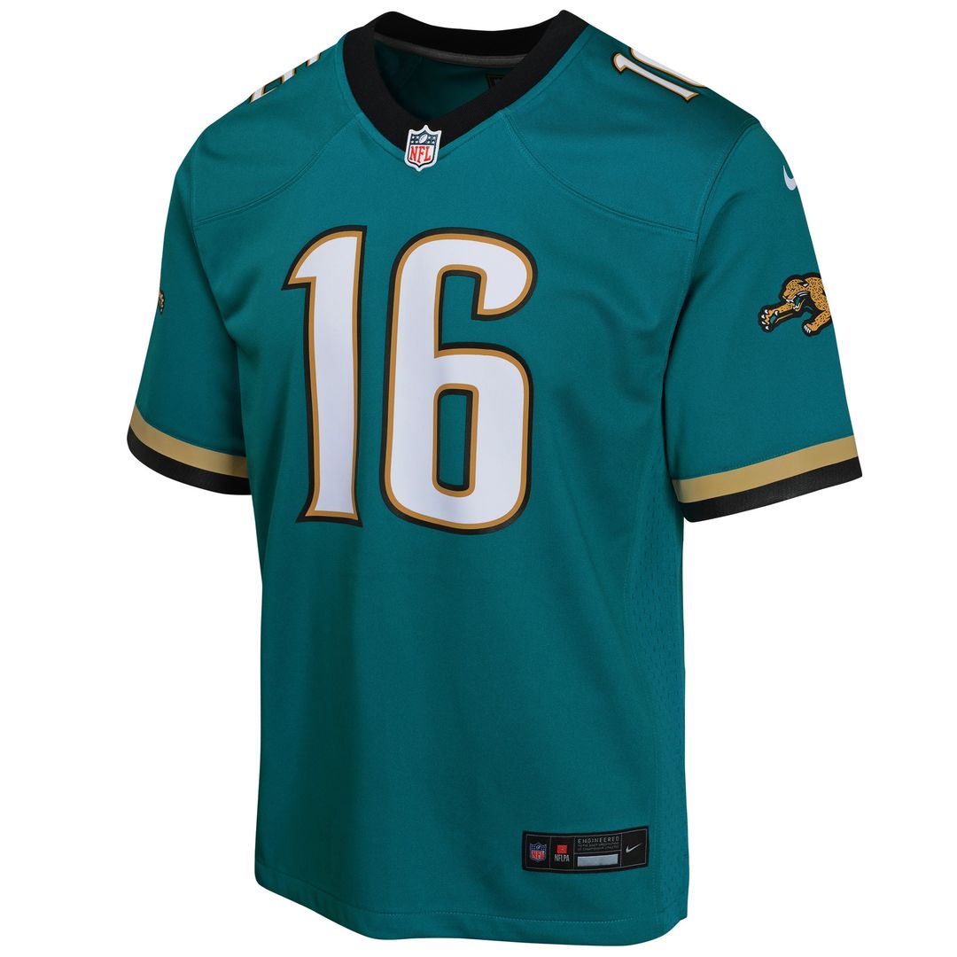 Trevor Lawrence Jacksonville Jaguars Nike Youth Game Jersey - Teal Official NFL Team Apparel Football Fan Gear