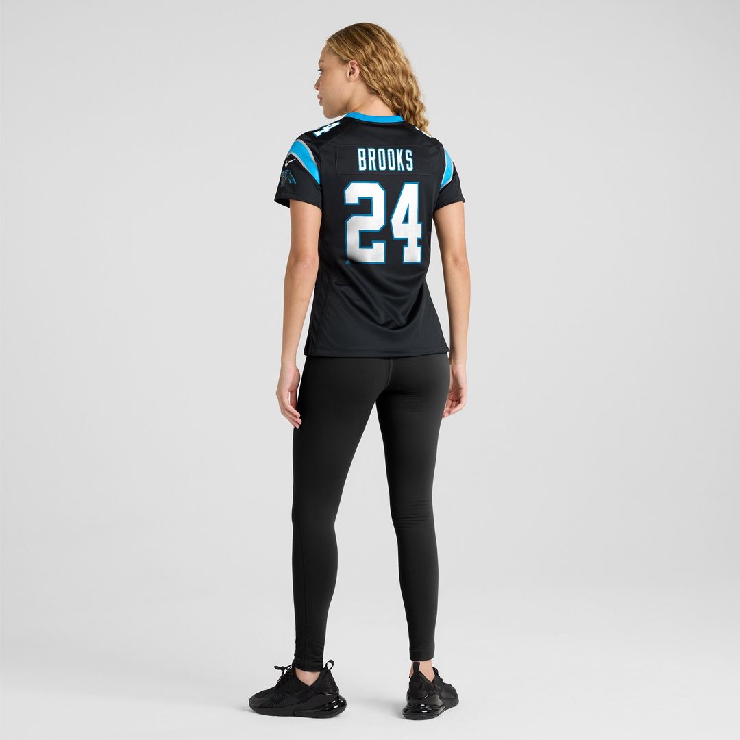 Jonathon Brooks Carolina Panthers Nike Women's Game Jersey - Black Official NFL Team Apparel Football Fan Gear