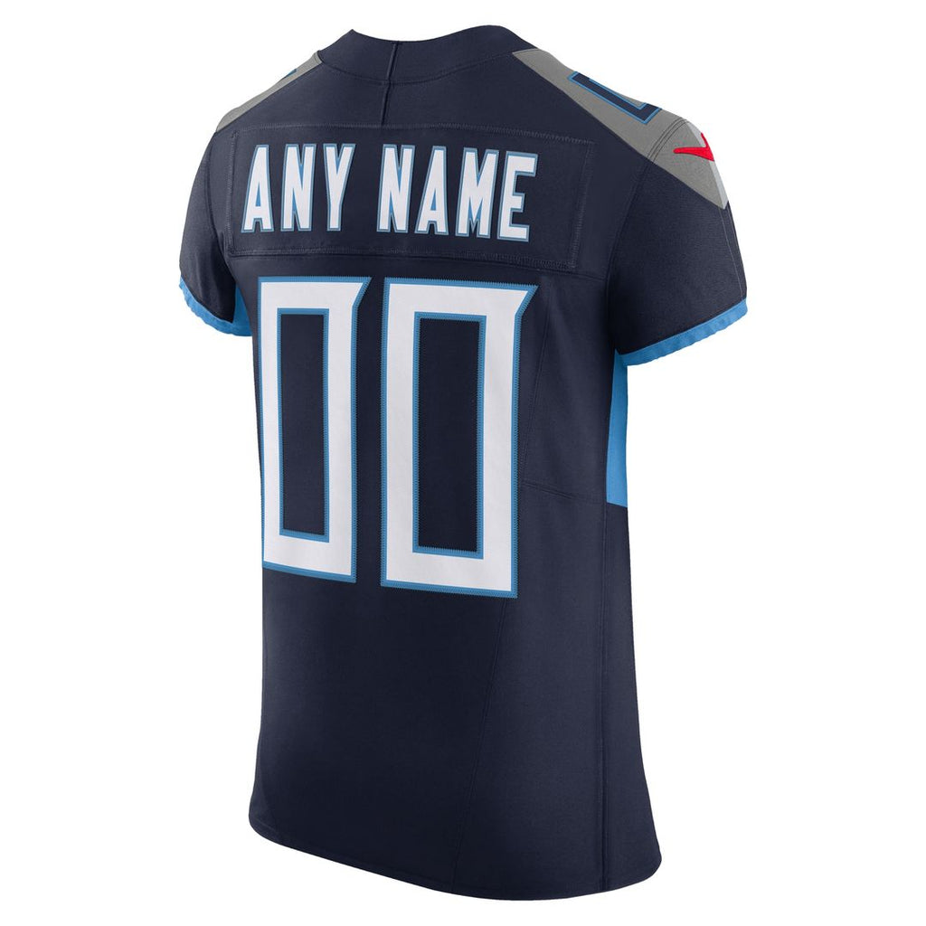 Tennessee Titans Nike Vapor F.U.S.E. Elite Custom Jersey - Navy Official NFL Team Apparel Football Fan Gear