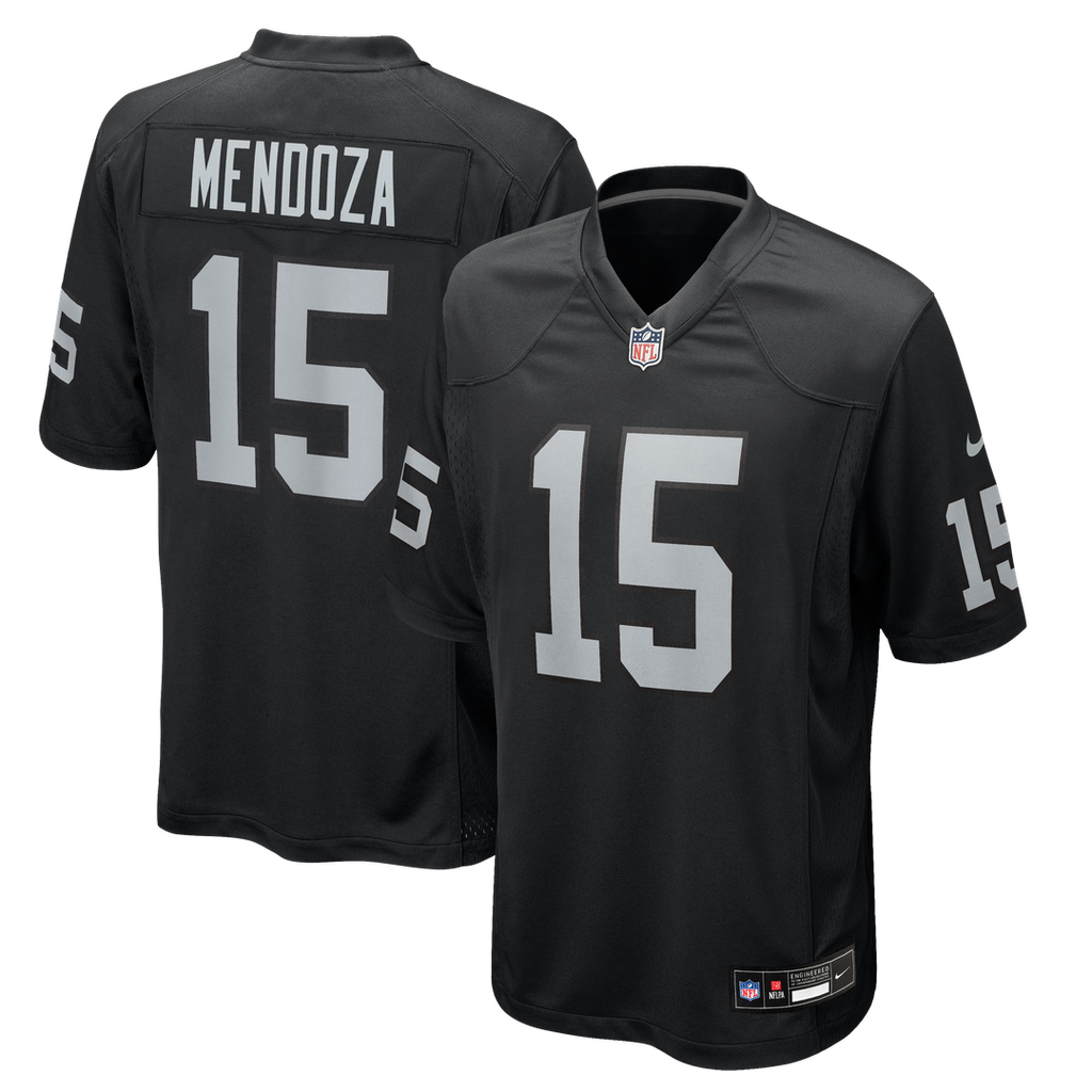Fernando Mendoza Las Vegas Raiders Nike 2026 NFL Draft First Round Pick No. 1 Team Game Jersey - Black Official NFL Team Apparel Football Fan Gear