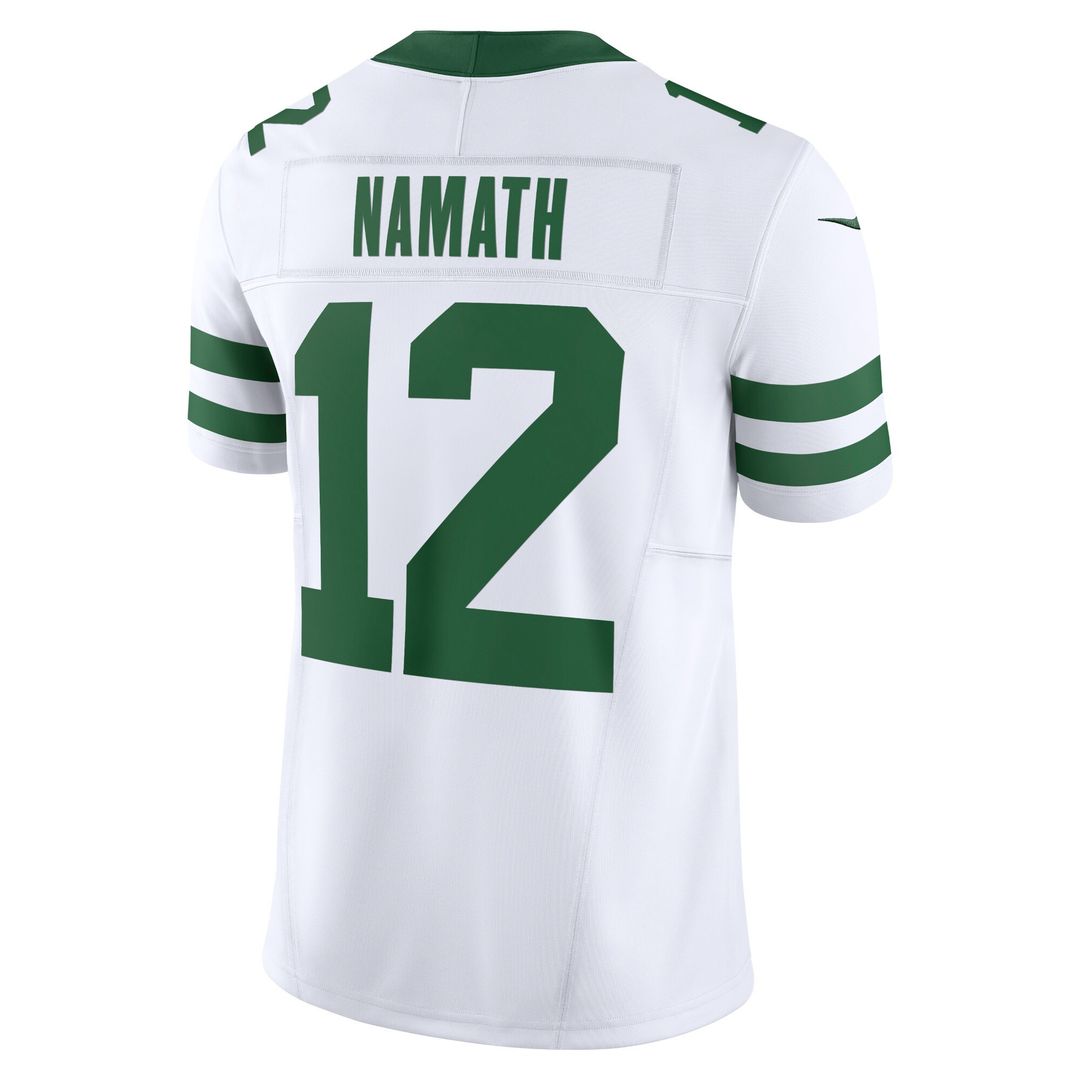 Joe Namath New York Jets Nike Vapor F.U.S.E. Limited Jersey - Legacy White Official NFL Team Apparel Football Fan Gear
