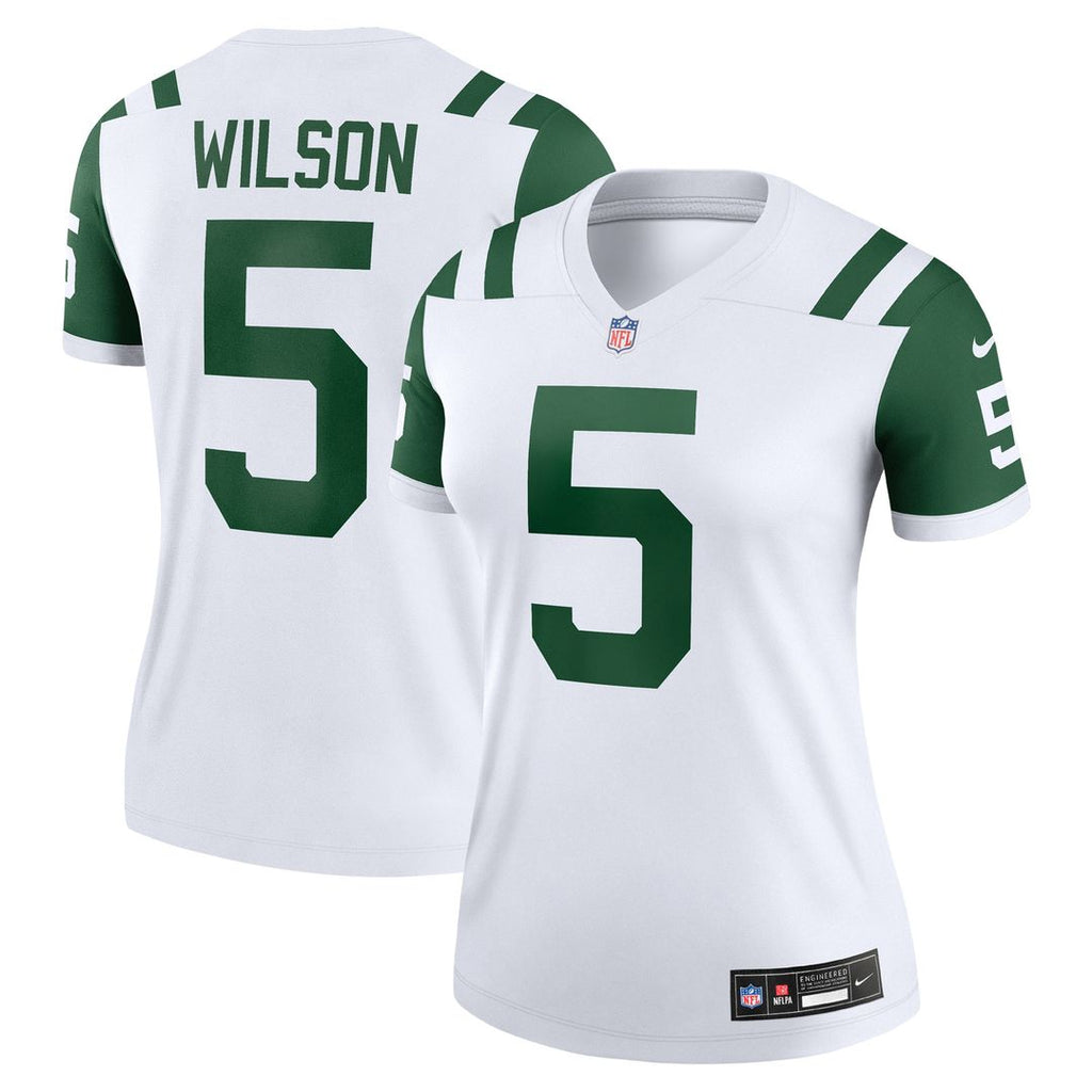 Garrett Wilson New York Jets Nike Women's Alternate Legend Player Performance Top - Classic Alternate White NFL Fan Gear Popular Style