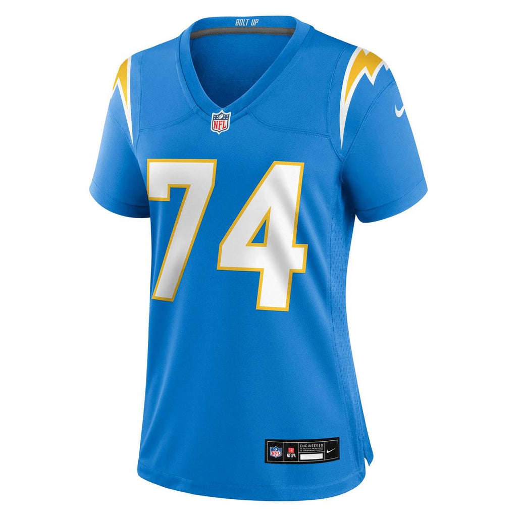 Kayode Awosika Los Angeles Chargers Nike Women's Team Game Jersey - Powder Blue Official NFL Team Apparel Football Fan Gear