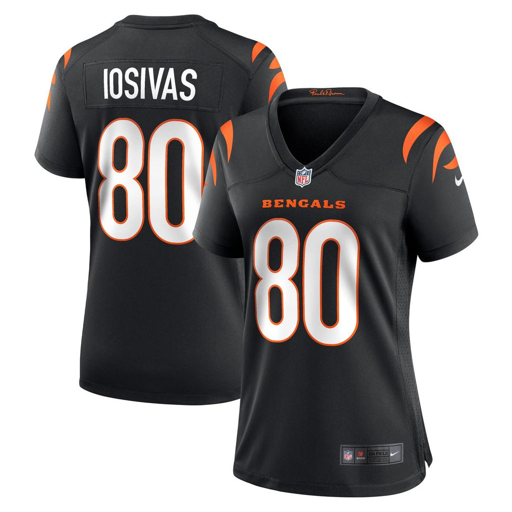 Andrei Iosivas Cincinnati Bengals Nike Women's Team Game Jersey - Black Official NFL Team Apparel Football Fan Gear