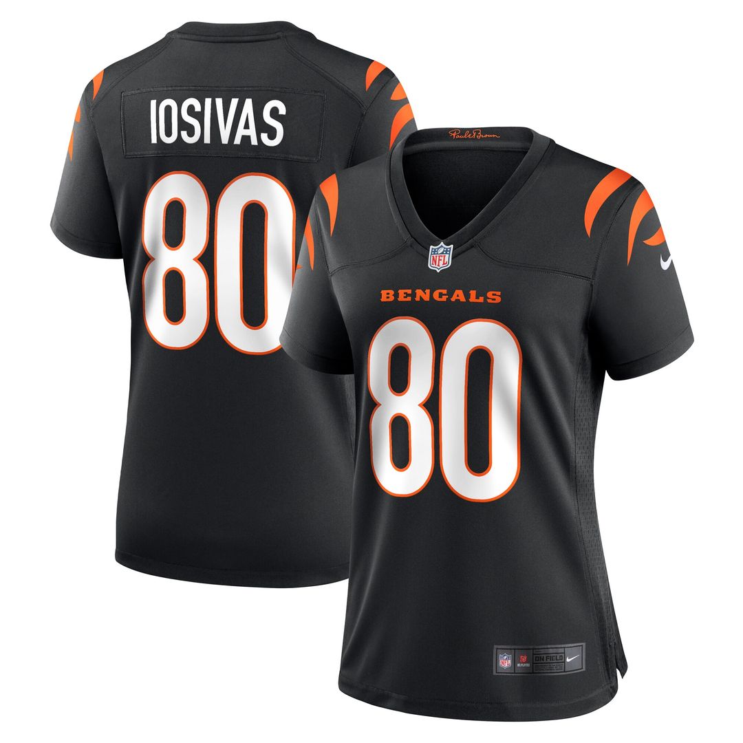 Andrei Iosivas Cincinnati Bengals Nike Women's Team Game Jersey - Black Official NFL Team Apparel Football Fan Gear
