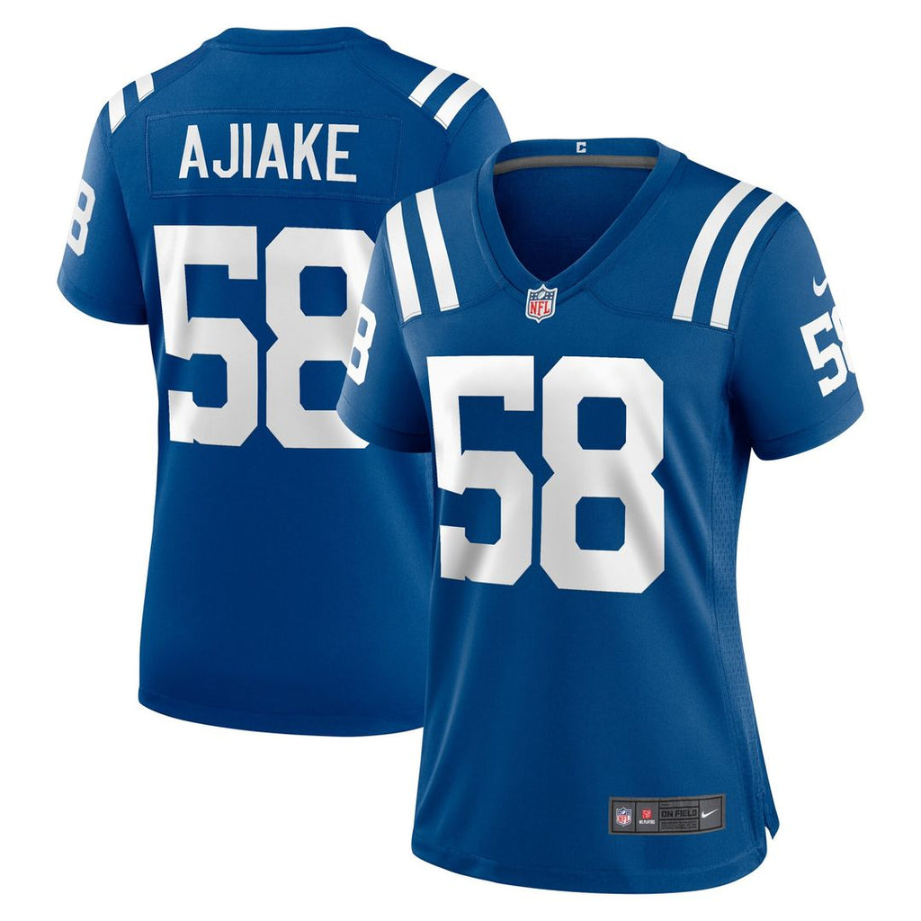 Austin Ajiake Indianapolis Colts Nike Women's Game Jersey - Royal Official NFL Team Apparel Football Fan Gear