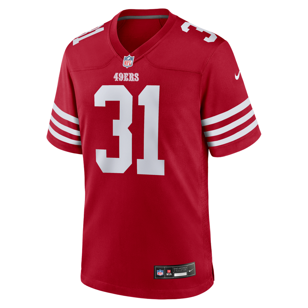 Isaac Guerendo San Francisco 49ers Nike Game Jersey - Scarlet Official NFL Team Apparel Football Fan Gear