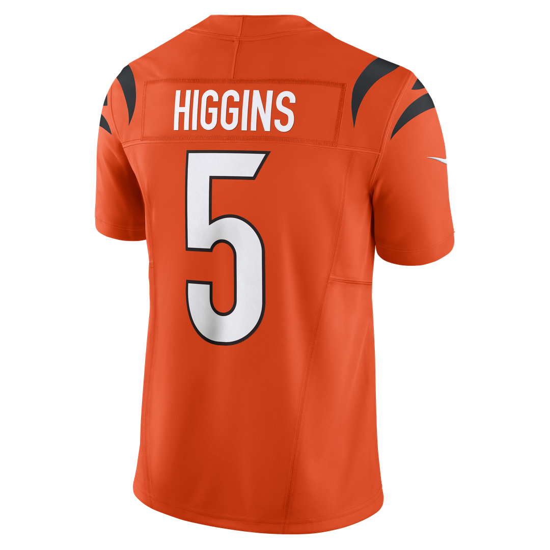 Tee Higgins Cincinnati Bengals Nike Vapor F.U.S.E. Limited Jersey - Orange Official NFL Team Apparel Football Fan Gear